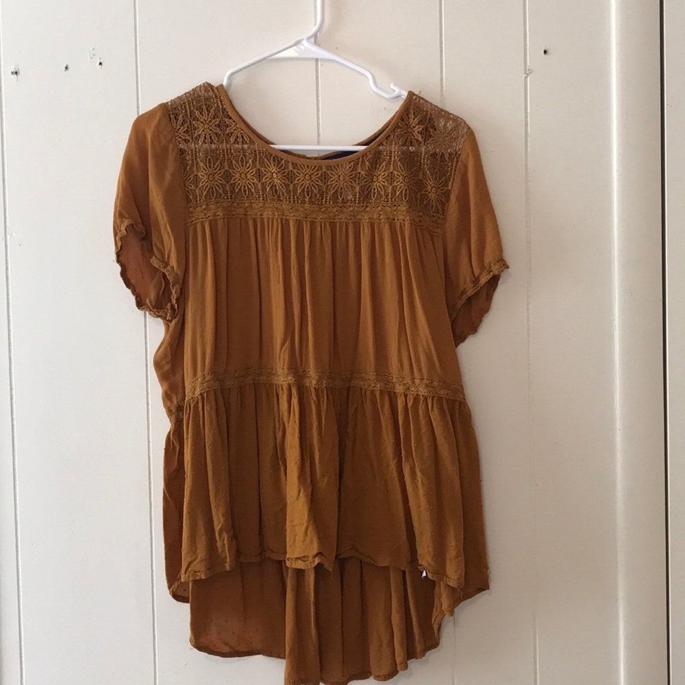 Flowy target blouse